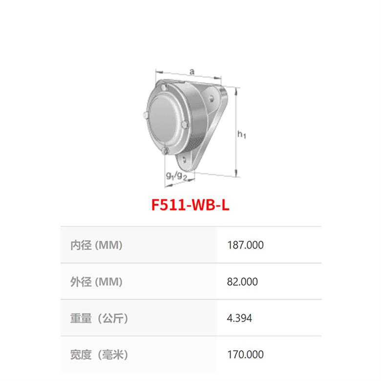 FAG帶法蘭軸承座